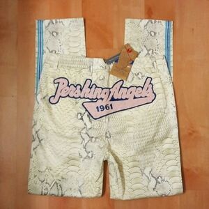 NWT, History Repeats Femme by Michele Rossi Snakeskin Print Trousers